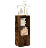 VidaXL Boekenkast 31x24x77 cm bewerkt hout gerookt eikenkleurig