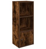 VidaXL Boekenkast 31x24x77 cm bewerkt hout gerookt eikenkleurig