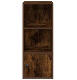 VidaXL Boekenkast 31x24x77 cm bewerkt hout gerookt eikenkleurig