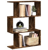 VidaXL Kamerscherm / boekenkast 3-laags 70x24x97 cm hout gerookt eik