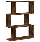 VidaXL Kamerscherm / boekenkast 3-laags 70x24x97 cm hout gerookt eik