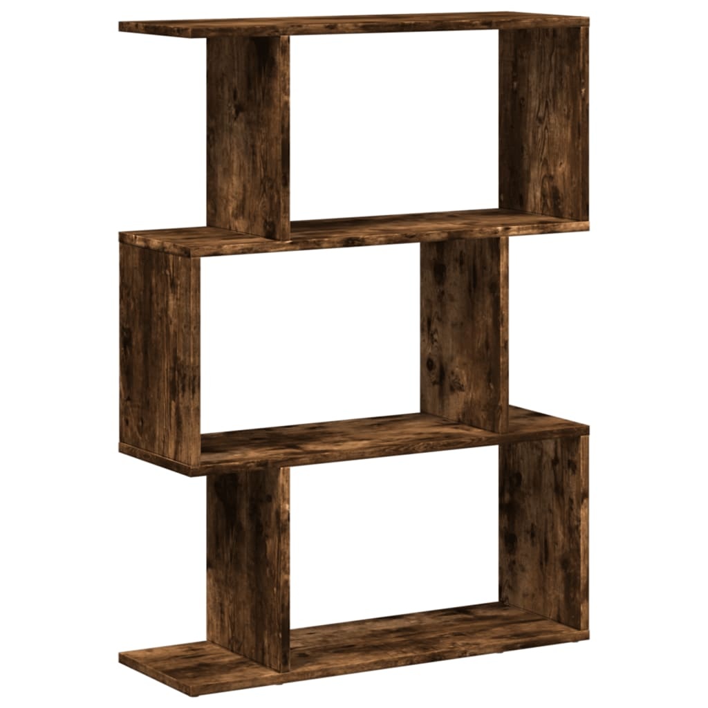VidaXL Kamerscherm / boekenkast 3-laags 70x24x97 cm hout gerookt eik