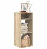 VidaXL Boekenkast 34x31x80 cm bewerkt hout sonoma eikenkleurig