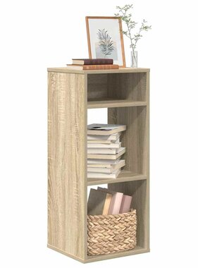 VidaXL Boekenkast 34x31x80 cm bewerkt hout sonoma eikenkleurig