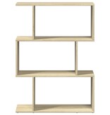VidaXL Kamerscherm / boekenkast 3-laags 70x24x97 cm hout sonoma eiken