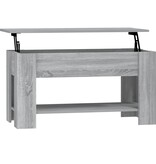 VidaXL Salontafel 101x49x52 cm bewerkt hout grijs sonoma eikenkleurig