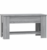 VidaXL Salontafel 101x49x52 cm bewerkt hout grijs sonoma eikenkleurig