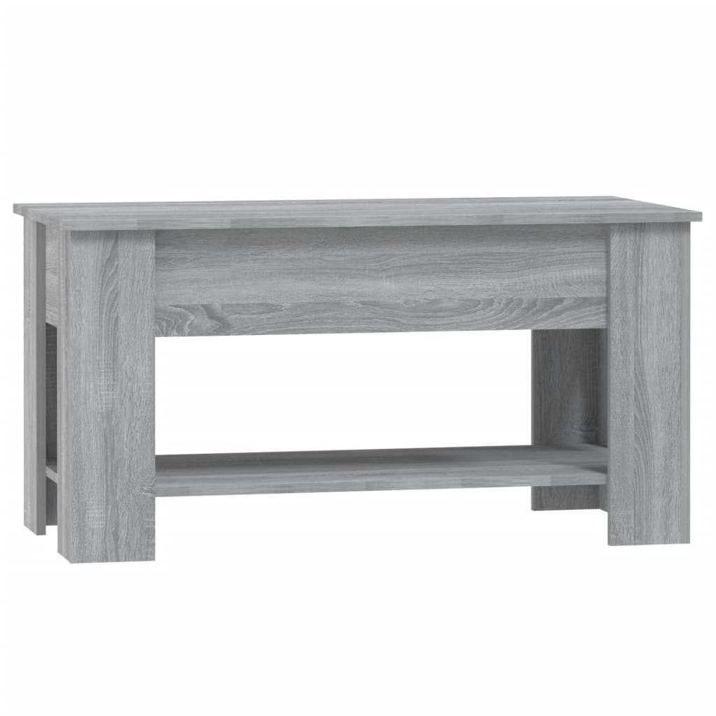 VidaXL Salontafel 101x49x52 cm bewerkt hout grijs sonoma eikenkleurig