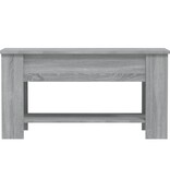 VidaXL Salontafel 101x49x52 cm bewerkt hout grijs sonoma eikenkleurig