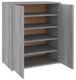 VidaXL Schoenenkast 60x35x70 cm bewerkt hout grijs sonoma eikenkleurig
