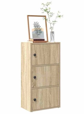 VidaXL Boekenkast 40x24x77 cm bewerkt hout sonoma eikenkleurig
