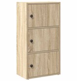 VidaXL Boekenkast 40x24x77 cm bewerkt hout sonoma eikenkleurig