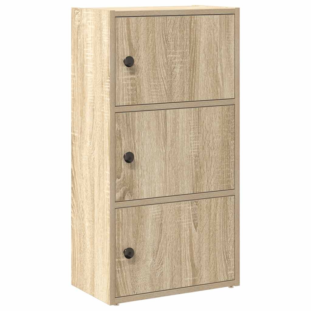 VidaXL Boekenkast 40x24x77 cm bewerkt hout sonoma eikenkleurig