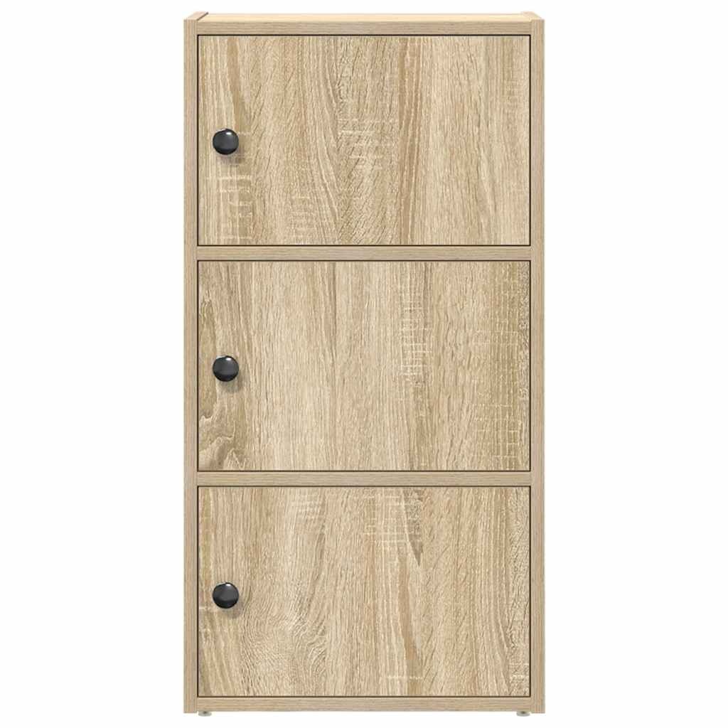 VidaXL Boekenkast 40x24x77 cm bewerkt hout sonoma eikenkleurig