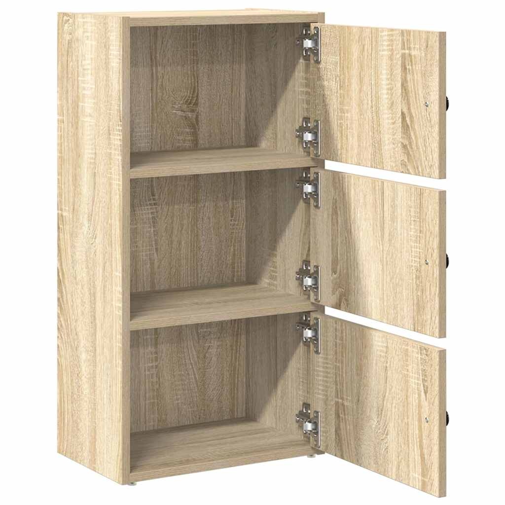 VidaXL Boekenkast 40x24x77 cm bewerkt hout sonoma eikenkleurig
