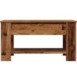VidaXL Salontafel 101x49x52 cm bewerkt hout oud houtkleurig