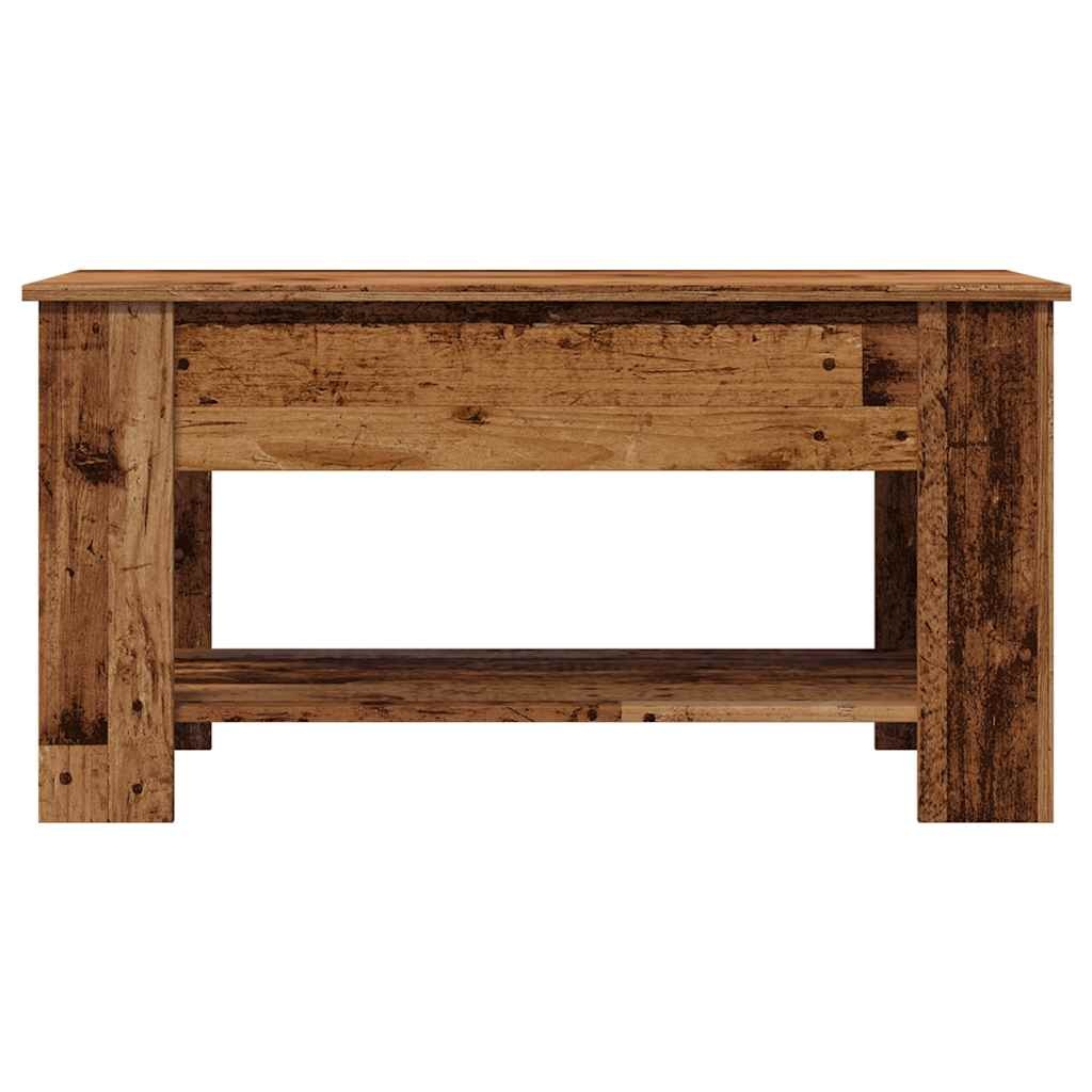 VidaXL Salontafel 101x49x52 cm bewerkt hout oud houtkleurig