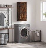 VidaXL Wandkast 34,5x34x90 cm bewerkt hout gerookt eikenkleurig