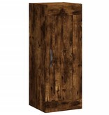VidaXL Wandkast 34,5x34x90 cm bewerkt hout gerookt eikenkleurig