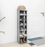 VidaXL Schoenenkast 27,5x27x102 cm bewerkt hout betongrijs