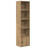 VidaXL Boekenkast 31x24x127 cm bewerkt hout artisanaal eikenkleurig