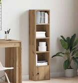 VidaXL Boekenkast 31x24x127 cm bewerkt hout artisanaal eikenkleurig