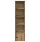 VidaXL Boekenkast 31x24x127 cm bewerkt hout artisanaal eikenkleurig