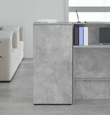 VidaXL Opbergkast 50x45x103,5 cm bewerkt hout betongrijs