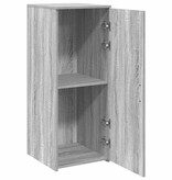 VidaXL Opbergkast 40x45x103,5 cm bewerkt hout grijs sonoma eikenkleur