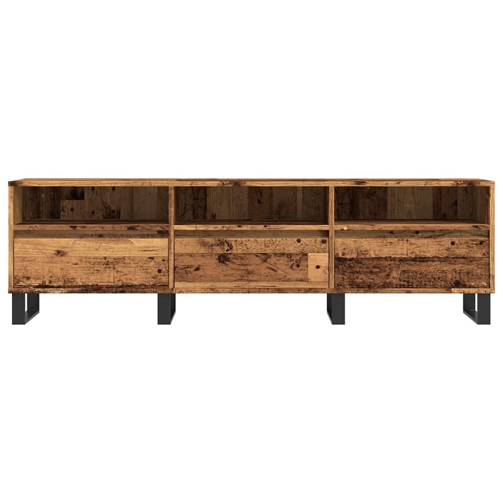 VidaXL Tv-meubel 150x30x44,5 cm bewerkt hout oud houtkleurig