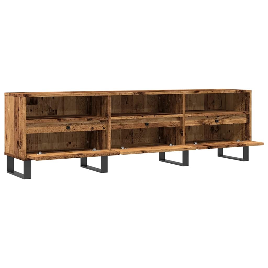 VidaXL Tv-meubel 150x30x44,5 cm bewerkt hout oud houtkleurig