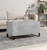 VidaXL Salontafel 90x44,5x45 cm bewerkt hout betongrijs
