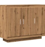 VidaXL Dressoir 92x35x75 cm bewerkt hout artisanaal eikenkleur