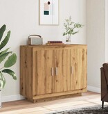 VidaXL Dressoir 92x35x75 cm bewerkt hout artisanaal eikenkleur