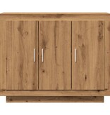 VidaXL Dressoir 92x35x75 cm bewerkt hout artisanaal eikenkleur