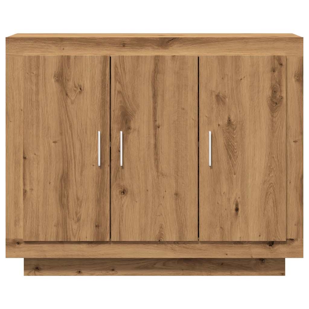 VidaXL Dressoir 92x35x75 cm bewerkt hout artisanaal eikenkleur