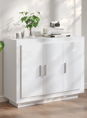 VidaXL Dressoir 92x35x75 cm bewerkt hout wit