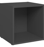 VidaXL Tv-meubel 37x35x37 cm bewerkt hout grijs