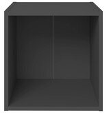 VidaXL Tv-meubel 37x35x37 cm bewerkt hout grijs