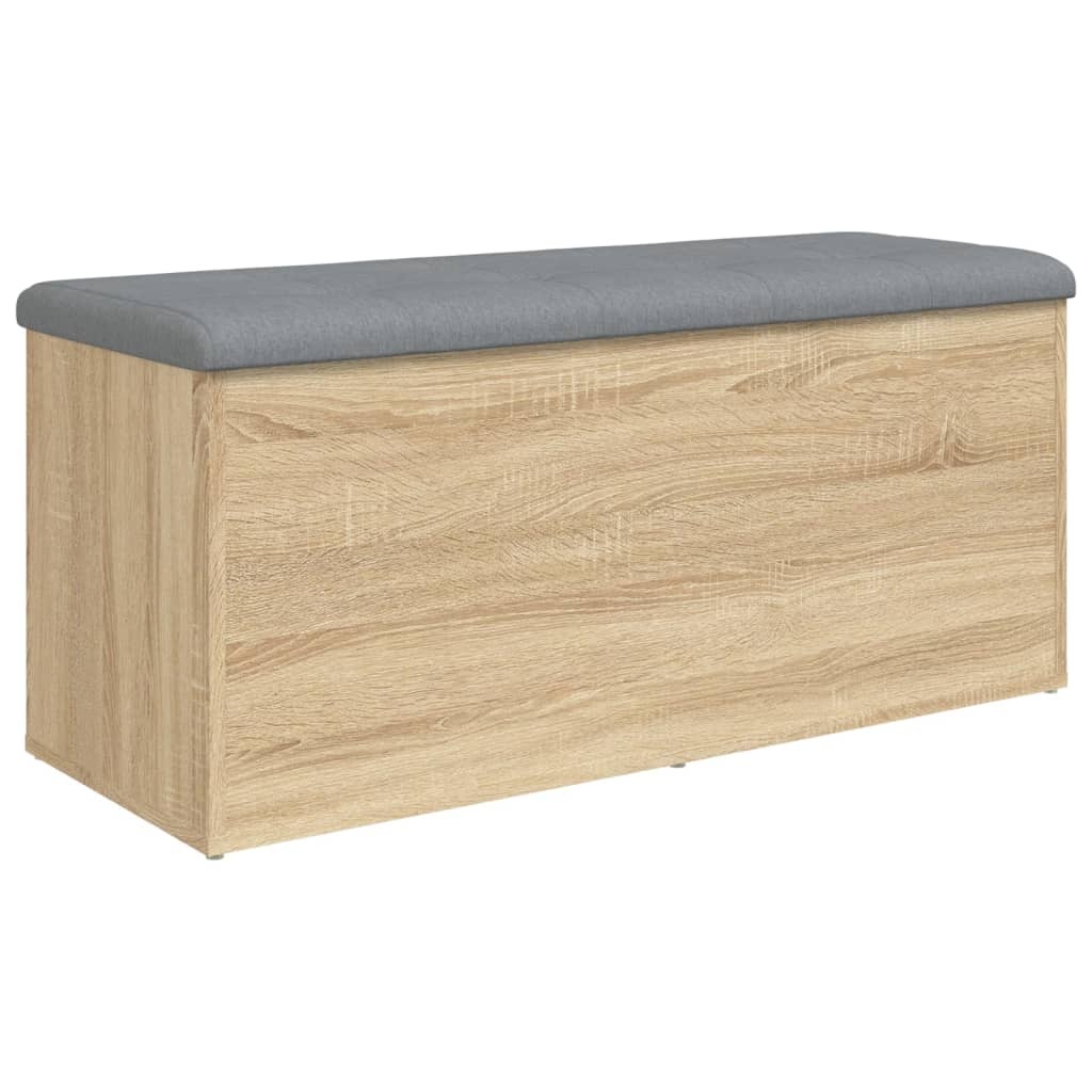VidaXL Opbergbankje 102x42x45 cm bewerkt hout sonoma eikenkleurig