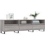 VidaXL Tv-meubel 150x30x44,5 cm bewerkt hout grijs sonoma eikenkleurig