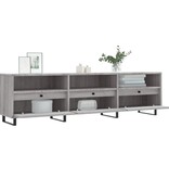 VidaXL Tv-meubel 150x30x44,5 cm bewerkt hout grijs sonoma eikenkleurig
