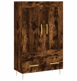 VidaXL Hoge kast 69,5x31x115 cm bewerkt hout gerookt eikenkleurig