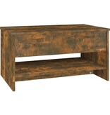 VidaXL Salontafel 80x50x40 cm bewerkt hout gerookt eikenkleurig
