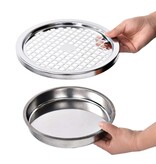 VidaXL Asbak/prullenbak Hotel 30 L staal grijs