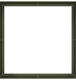 VidaXL Plantenbak 100x100x40 cm staal olijfgroen