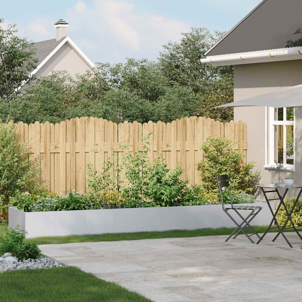 VidaXL Plantenbak 360x80x40 cm gegalvaniseerd staal