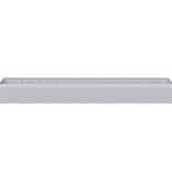 VidaXL Plantenbak 360x80x40 cm gegalvaniseerd staal
