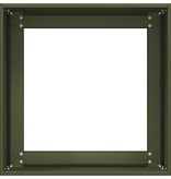 VidaXL Plantenbak 40x40x40 cm koudgewalst staal olijfgroen