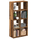 VidaXL Kamerscherm / boekenkast 69,5x29x137,5 cm hout oud houtkleur